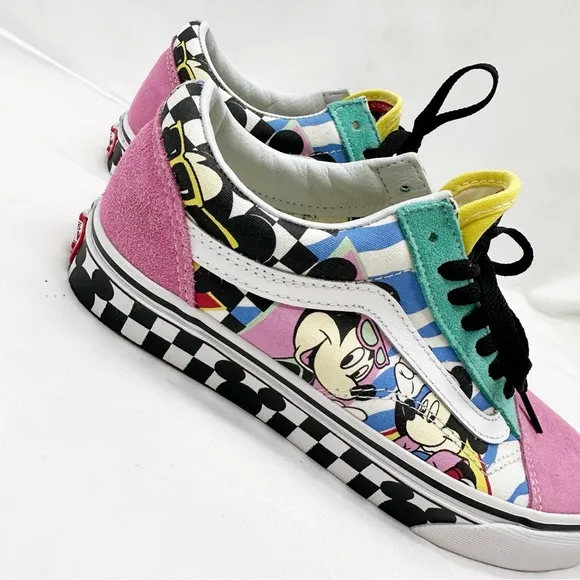 Vans Old Skool Disney 80's Mickey Shoes 90th Anniversary Sneakers Size 7.5
