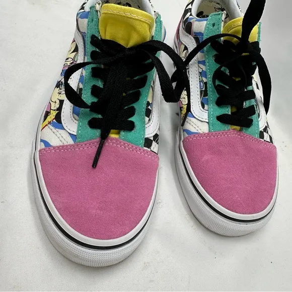 Vans Old Skool Disney 80's Mickey Shoes 90th Anniversary Sneakers Size 7.5
