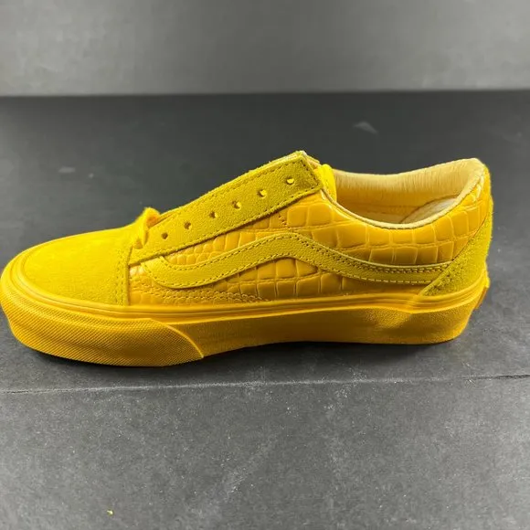 VANS Old Skool LX Croc Skin Lemon Chrome Sneakers