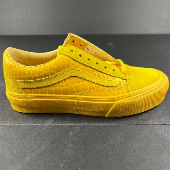 VANS Old Skool LX Croc Skin Lemon Chrome Sneakers