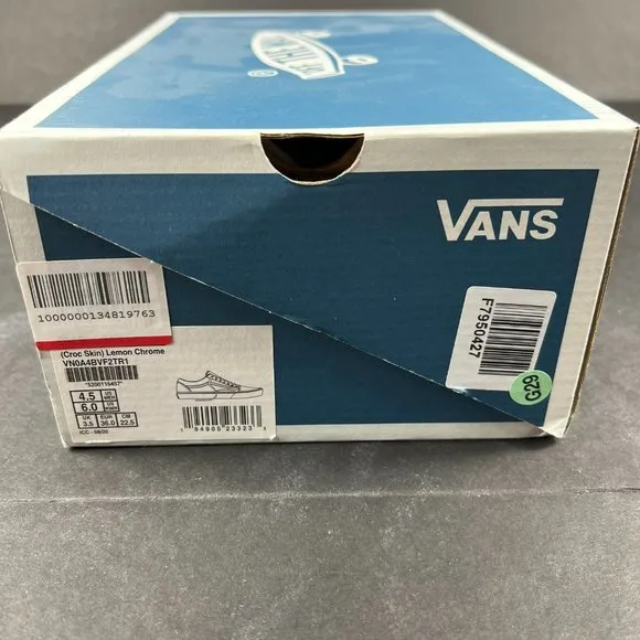 VANS Old Skool LX Croc Skin Lemon Chrome Sneakers