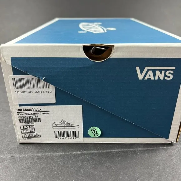VANS Old Skool LX Croc Skin Lemon Chrome Sneakers