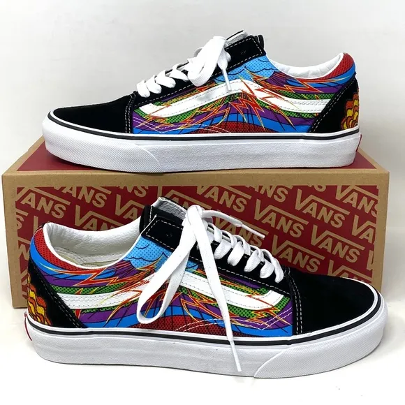 VANS Old Skool Sneakers Skate Women Low Top Black Suede Canvas Shoes VN0A5JMIBML