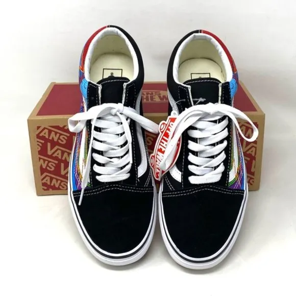 VANS Old Skool Sneakers Skate Women Low Top Black Suede Canvas Shoes VN0A5JMIBML