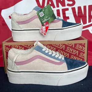 Vans Old Skool Stacked Pig Suede/Sherpa Multi CoVNOA7Q5MMULWMNS Platforms