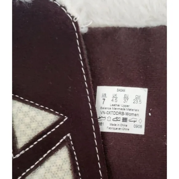 Vans Phoebe Women's Brown Fur Lined  Suede Mid Calf Winter Boots Size 7