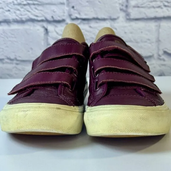 Vans Prison Issue Burgundy Red | Metallic Back Heels detail M 5 - w 6.5 Y2K