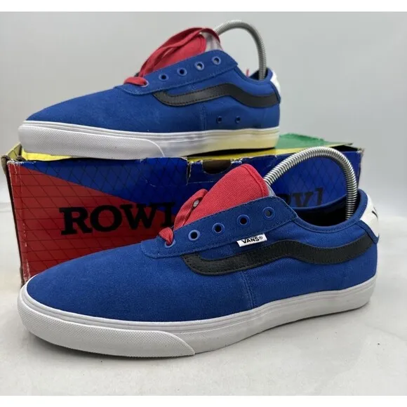 Vans Shoes Mens Sz 11 Ultracush Rowley SPV Old School Suede Classic Blue Red