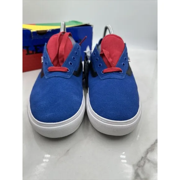 Vans Shoes Mens Sz 11 Ultracush Rowley SPV Old School Suede Classic Blue Red