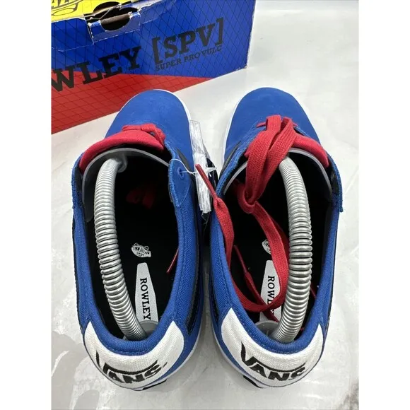 Vans Shoes Mens Sz 11 Ultracush Rowley SPV Old School Suede Classic Blue Red