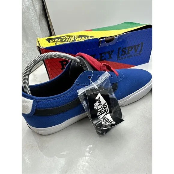Vans Shoes Mens Sz 11 Ultracush Rowley SPV Old School Suede Classic Blue Red
