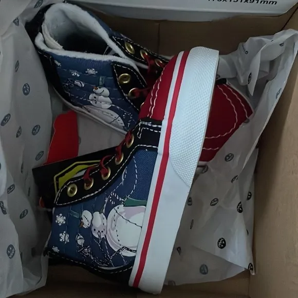 Vans Shoes Sk8 Hi Zip Disney Nightmare Sneakers
