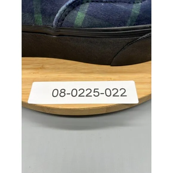 Vans Shoes Womens 10 Mens 8.5 Blue Plaid Old Skool Platform Sneakers 721356
