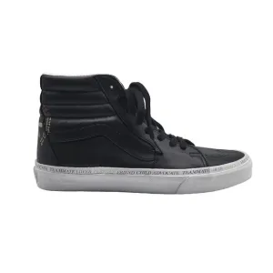 Vans Sk8-Hi Divine Energy Leather Skate Shoes Black White Mens Size 8.5
