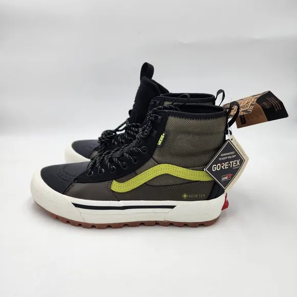 VANS SK8 HI MTE-3 GORE TEX GREEN SHOES MENS SZ 8.5 BRAND NEW
