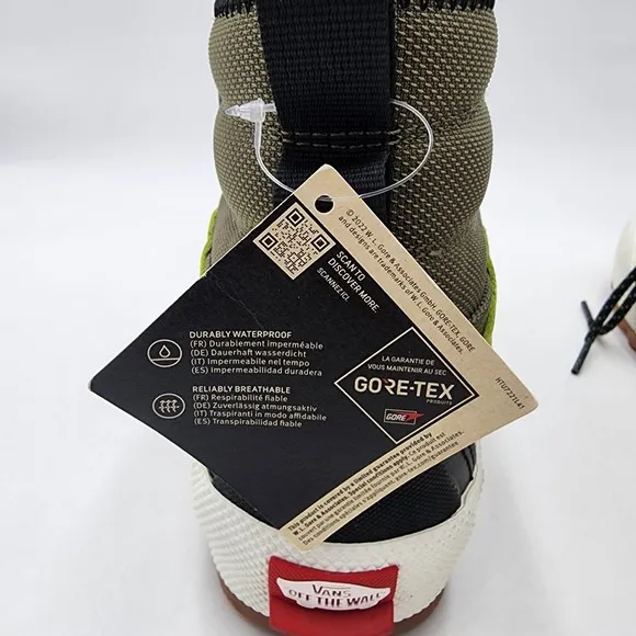 VANS SK8 HI MTE-3 GORE TEX GREEN SHOES MENS SZ 8.5 BRAND NEW