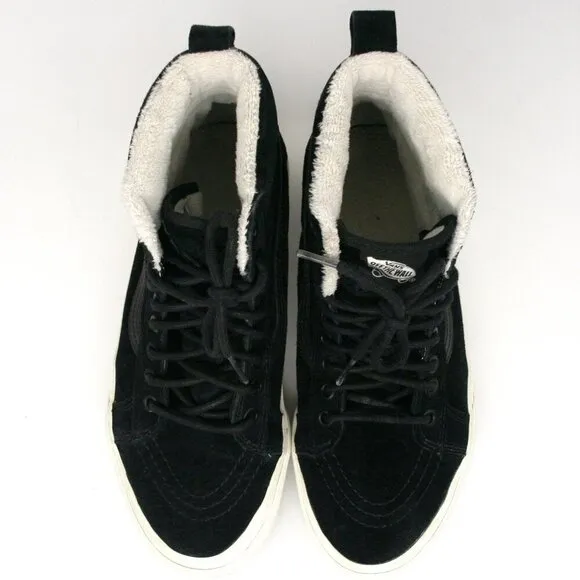 Vans SK8-Hi MTE Black Suede Hi Top Sherpa Lined Unisex Sneaker Shoes Sz W9.5  M8