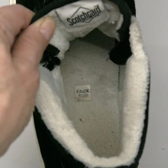 Vans SK8-Hi MTE Black Suede Hi Top Sherpa Lined Unisex Sneaker Shoes Sz W9.5  M8