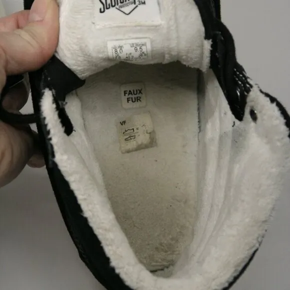 Vans SK8-Hi MTE Black Suede Hi Top Sherpa Lined Unisex Sneaker Shoes Sz W9.5  M8