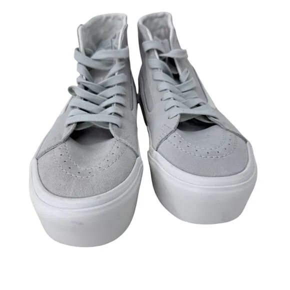Vans SK8 Hi Top Tapered Stackform Shoes Unisex Size M6/W7.5 Gray Suede Lace Up