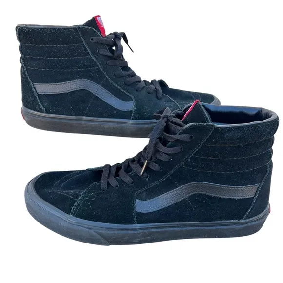 Vans Sk8hi Black suede &amp; Leather Men’s 12