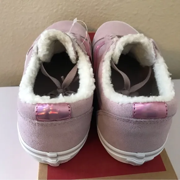 Vans Ward Pink Suede Shoes Girls Size 6