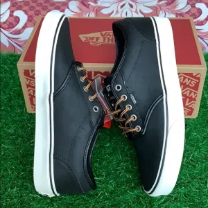VANS WMNS ATWOOD LEATHER BLACK/MARSHMALLOW(Leather)Bick/MrshmllowVN0A327L68X