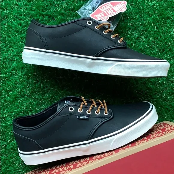 VANS WMNS ATWOOD LEATHER BLACK/MARSHMALLOW(Leather)Bick/MrshmllowVN0A327L68X