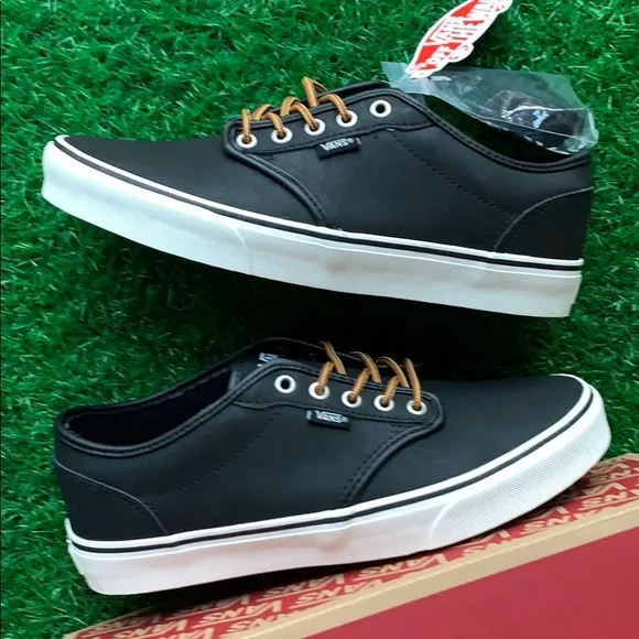 VANS WMNS ATWOOD LEATHER BLACK/MARSHMALLOW(Leather)Bick/MrshmllowVN0A327L68X