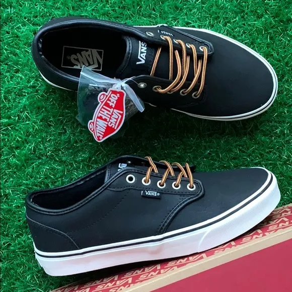 VANS WMNS ATWOOD LEATHER BLACK/MARSHMALLOW(Leather)Bick/MrshmllowVN0A327L68X