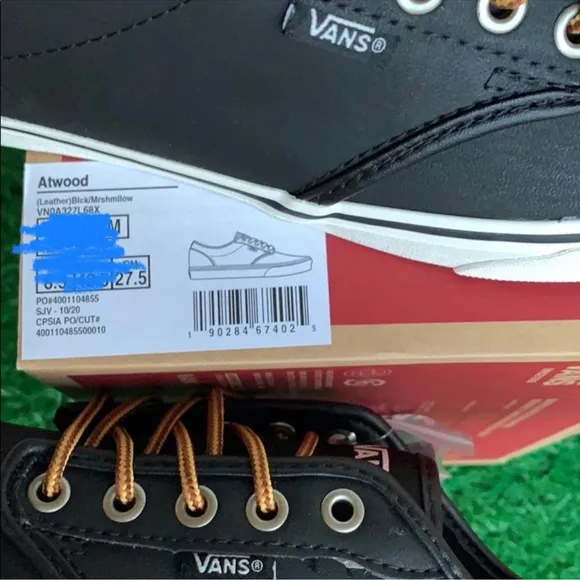 VANS WMNS ATWOOD LEATHER BLACK/MARSHMALLOW(Leather)Bick/MrshmllowVN0A327L68X