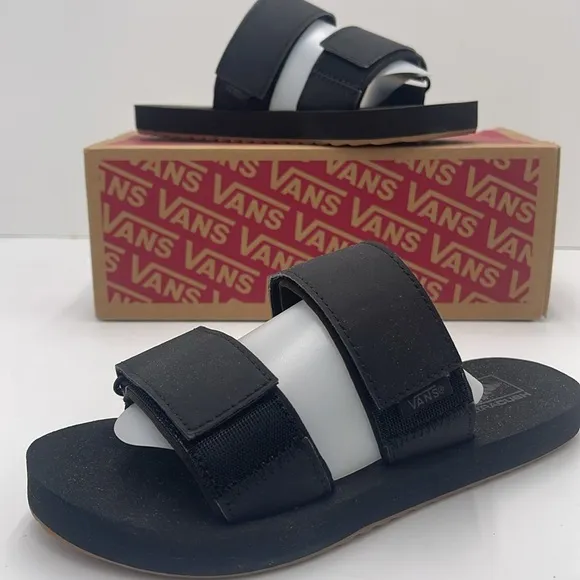Vans WMNS Black Slide Sandals Sandalias WM Cayucas Slide Black