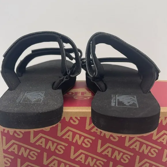 Vans WMNS Black Slide Sandals Sandalias WM Cayucas Slide Black