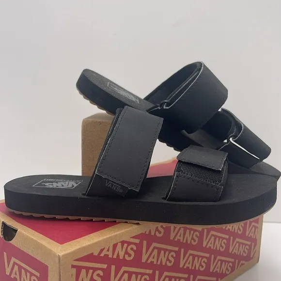 Vans WMNS Black Slide Sandals Sandalias WM Cayucas Slide Black