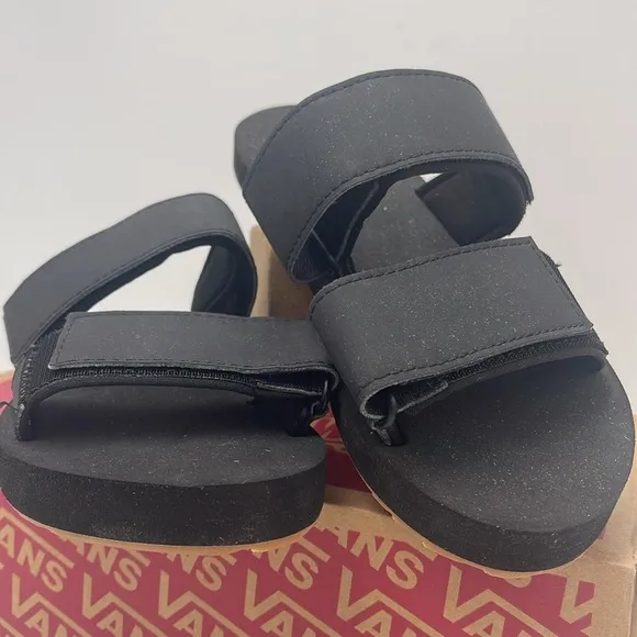 Vans WMNS Black Slide Sandals Sandalias WM Cayucas Slide Black
