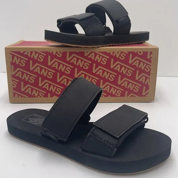 Vans WMNS Black Slide Sandals Sandalias WM Cayucas Slide Black