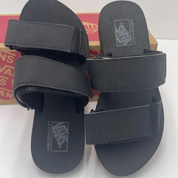 Vans WMNS Black Slide Sandals Sandalias WM Cayucas Slide Black