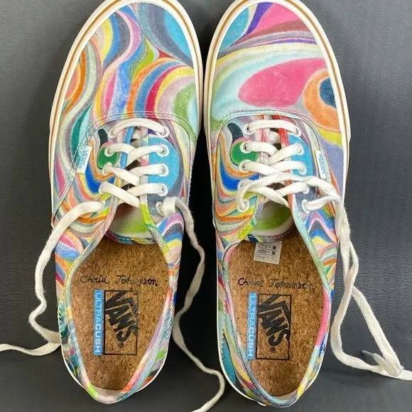 Vans X Chris Johanson Authentic SF 'Swirl' sneaker athletic shoes mens size 10.5