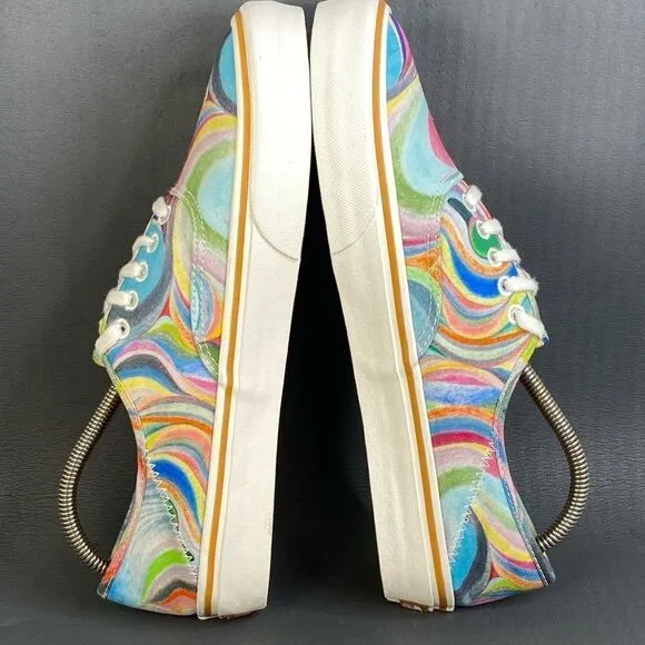 Vans X Chris Johanson Authentic SF 'Swirl' sneaker athletic shoes mens size 10.5