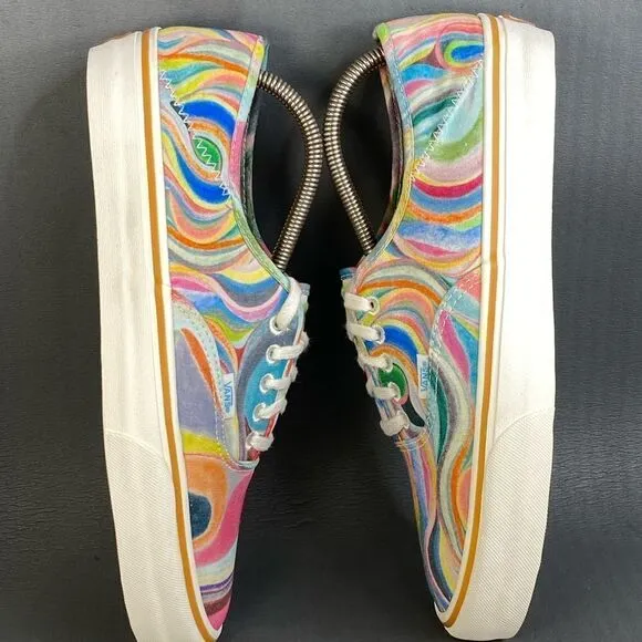 Vans X Chris Johanson Authentic SF 'Swirl' sneaker athletic shoes mens size 10.5
