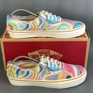 Vans X Chris Johanson Authentic SF 'Swirl' sneaker athletic shoes mens size 10.5