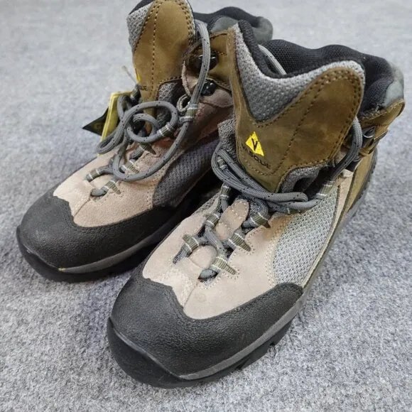 Vasque Womens Hiking Boots 8.5 Beige Vibram Sole GoreTex NEW