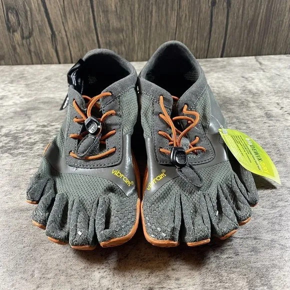 VIBRAM WOMEN'S GRAY KSO EVO FIVEFINGERS RUNNING SHOES SIZE 7-7.5 EU 37