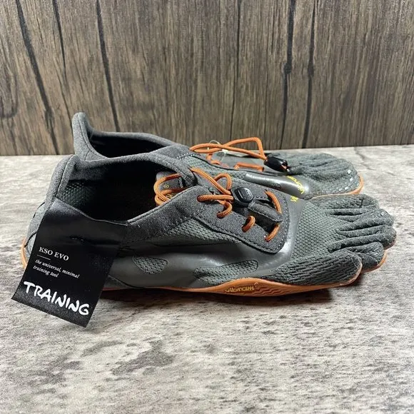 VIBRAM WOMEN'S GRAY KSO EVO FIVEFINGERS RUNNING SHOES SIZE 7-7.5 EU 37