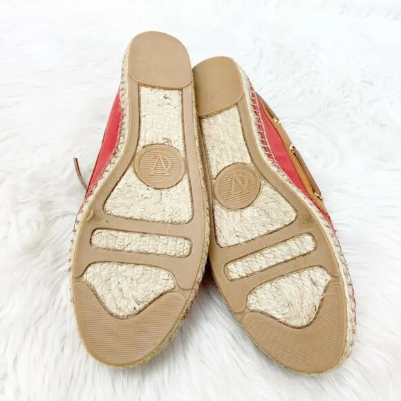 Vince Camuto 8 B Womens Coral Esperanza Espardrille Boat Shoes
