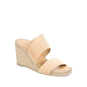 VINCE. Womens Beige 1/2&quot; Platform Garlin Wedge Slip On Slide Sandals 10 M