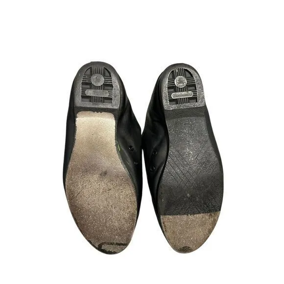 Vintage BRUNSWICK 70s Ladies Bowling Shoes Black Leather Size‎ 8