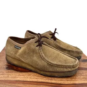 Vintage Men's Grasshopper Shoes Lace Up &quot;Wallabies&quot; Tan Suede Leather | 10.5/11