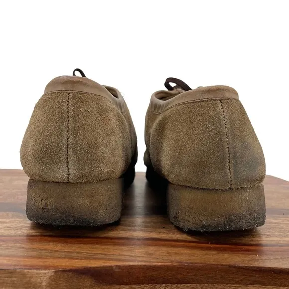 Vintage Men's Grasshopper Shoes Lace Up &quot;Wallabies&quot; Tan Suede Leather | 10.5/11