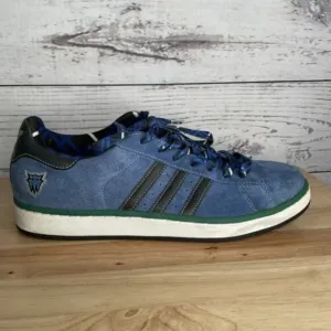 Vintage Mens 12 Adidas Original NBA MN Timberwolves Campus Blue Shoes Suede